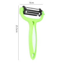 (1pc green) New Multifunctional 360 Degree Rotary Peeler Kitchen Tool 3 in 1 Rotary Fruit Vegetable Carrot Potato Peeler Cutter Slicer