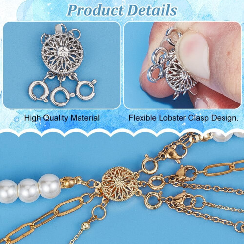 Necklace Chain Extender Gold Silver 10cm 2