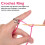 Crochet tension rings alloy 2 pcs 2