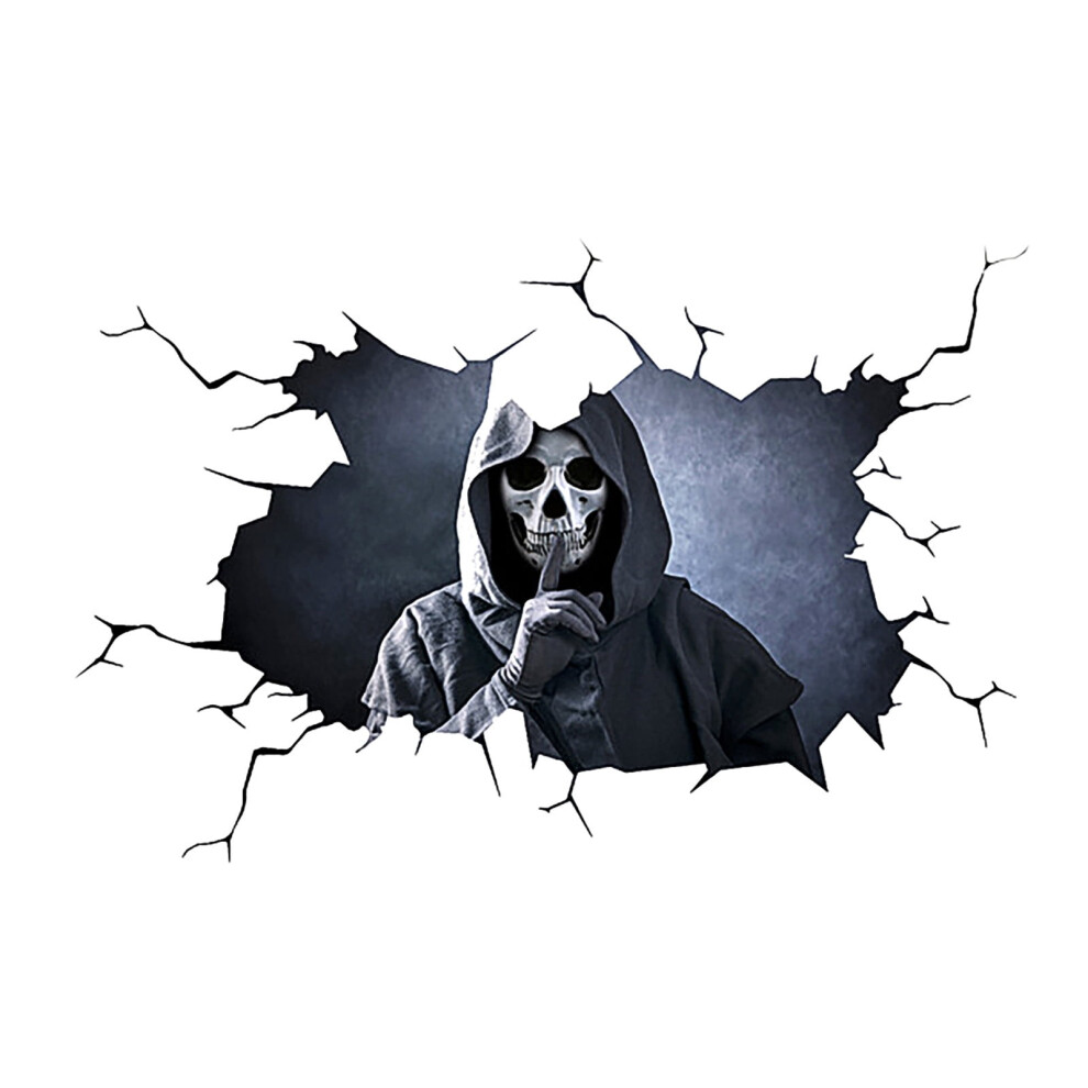 Halloween Skull Wall Sticker Removable 1 Piece 975221701114