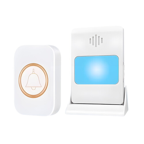 Wireless Doorbell with Vibration and Flashing Lights