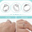 Ring Sizer Kit Plastic Spring Coil Silver Cloth UK Sizes 6