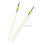 Lixi cocktail picks black stick yellow bead 100 pcs 3