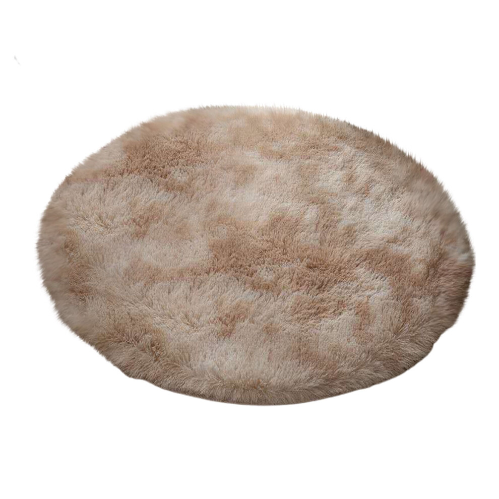 Tahtuvzn Round Tie-Dyed Silk Wool Rug 23.62 Inch 975221653161