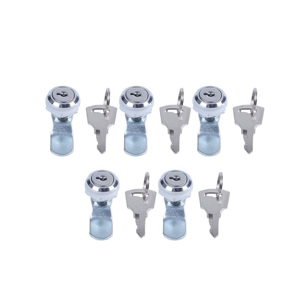 5X Useful Cam Locks For Lockers,Cabinet Mailbox,Drawers, Cupboards + Keys 6031427264243