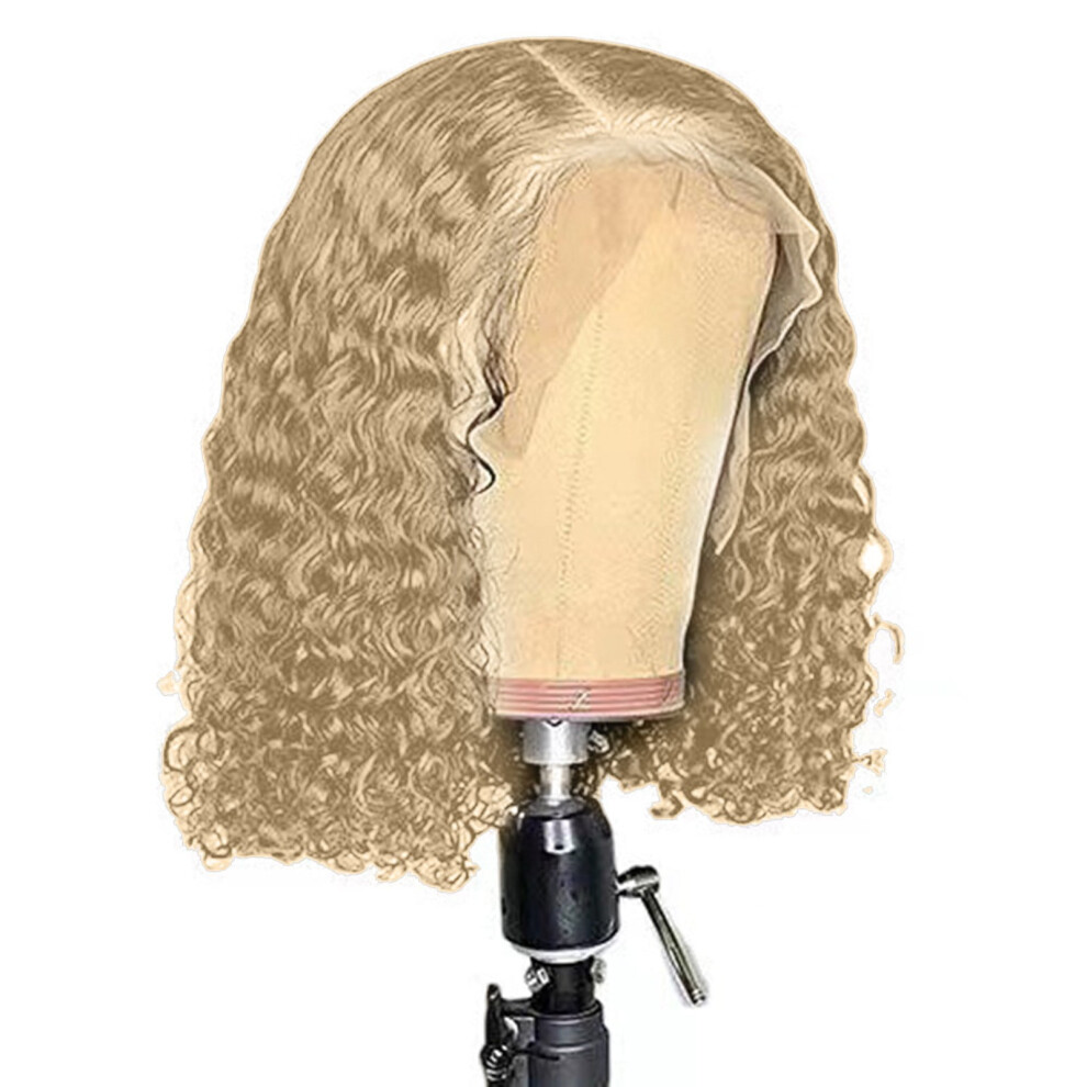 Small Roll Front Lace Wig Deep Wavy Human Hair 12 inch