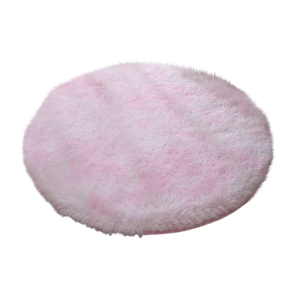 Round Tie-Dyed Silk Wool Carpet 23.62 Inch 975221653154