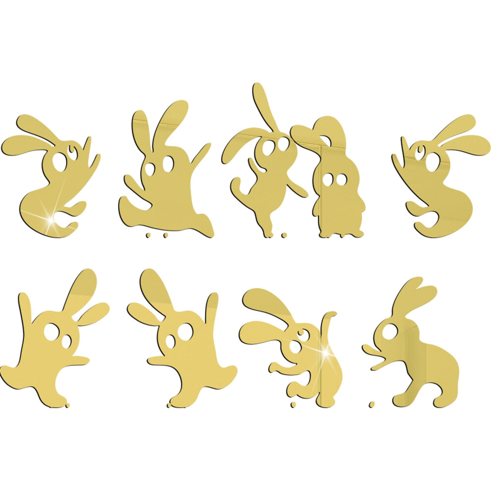 Easter Wall Stickers Acrylic Mirror Home Decoration 9314556641435