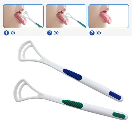 Tongue Cleaner Scraper for Bad Breath 2pcs 2