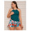 Tankini-Badeanzug für Damen mit formender Shorts, 2-teilig 3