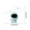 Blue Astronaut Hovering Helicopter Toy with LED and 6