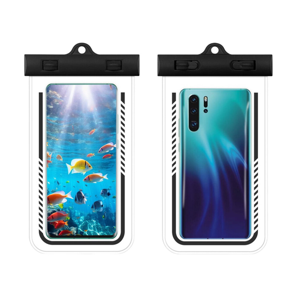 Kiplyki Transparent Phone Pouch Ipx8 30M 7.2-Inch 2 Pcs 975221669049