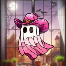Decorazione di Halloween per finestre YiFudd: Zucca e Capre in acrilico.