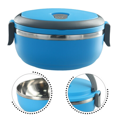 Stainless Steel Round Insulated Lunch Box1Layer 2