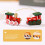 Kerst houten trein ornamentenset (1 stuk) 4