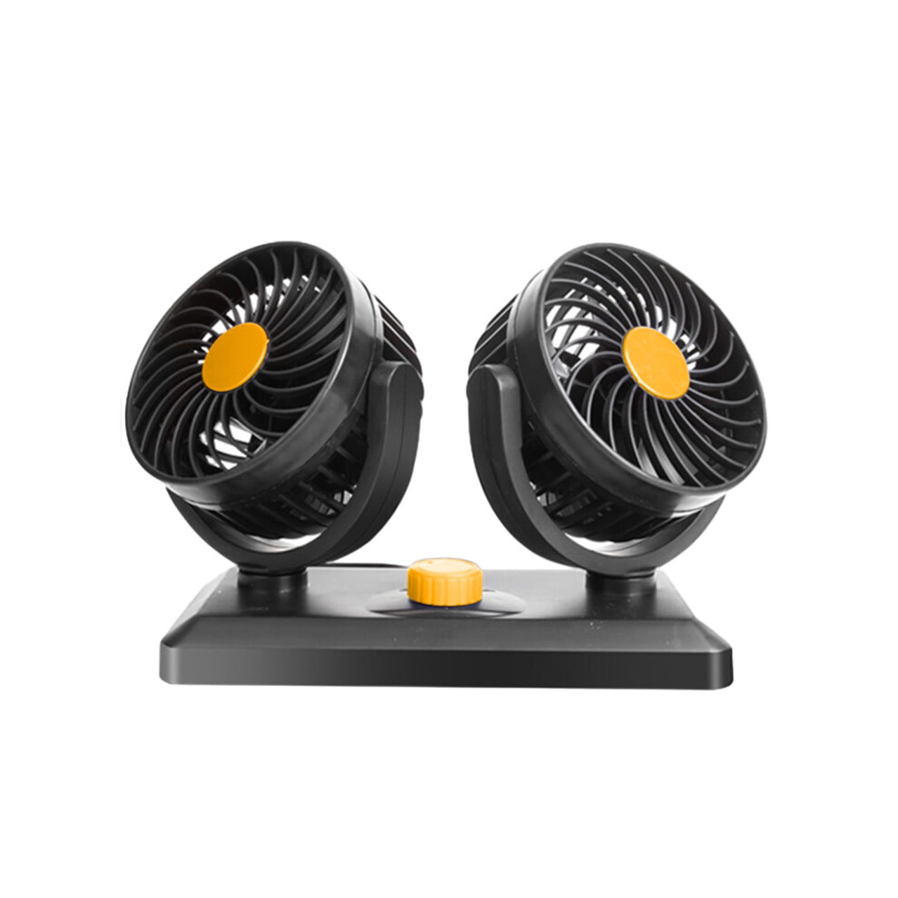 Kiplyki Car Mount Dual-Head Rotating Fan 5V/12V/24V 975221669322