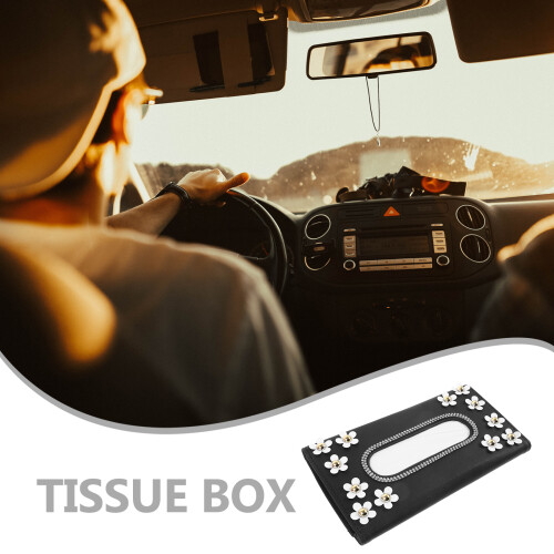 Taschentuchboxhalter aus PU-Leder für Auto-Serviettenspender 1