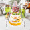 Acryl taartstandaard met bord en cupcakehouder 4