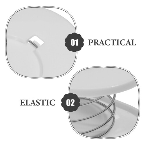 Elastischer Halter für Taschentuchboxen, Metallfeder, 2 Stück, Weiß 1