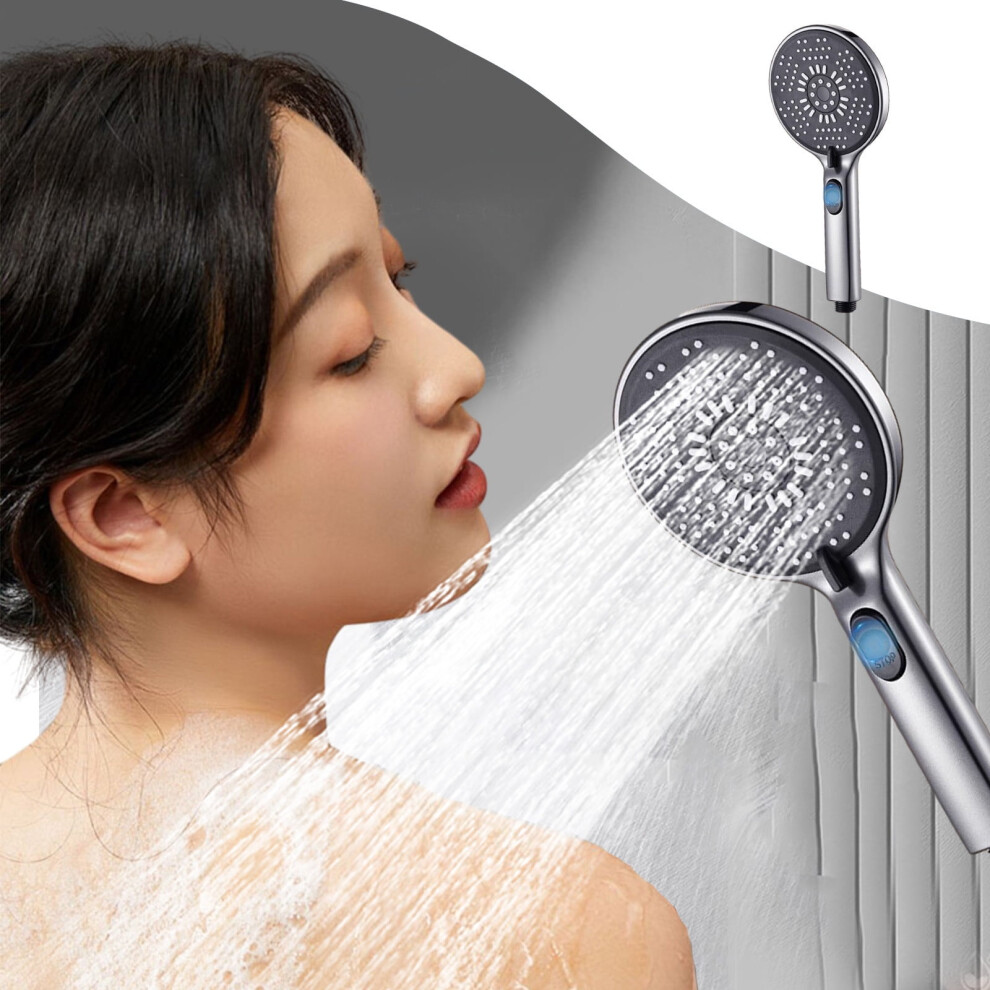 Kiplyki Turbo Shower Head 5 Modes Pressurized Stop 975221669629