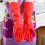 Feiona latex dishwashing gloves elastic long 7