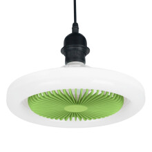 Ventilateur de plafond Tahtuvzn E27 avec éclairage intégré, profil bas, compatible avec les ampoules LED, blanc, cadeau idéal pour la famille