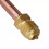 Βαλβίδα Πρόσβασης Σέρβις 1/4" SAE x 1/4" OD x 78mm Πυρήνας Στέλεχος AC 2