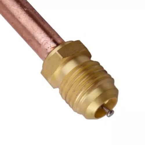 Βαλβίδα Πρόσβασης Σέρβις 1/4" SAE x 1/4" OD x 78mm Πυρήνας Στέλεχος AC 1