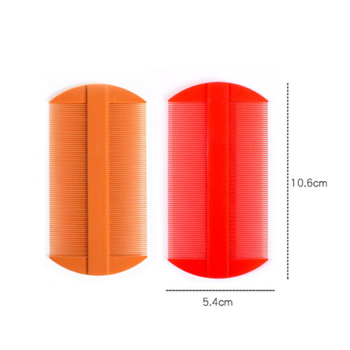 Plastic double-sided flea comb for dogs and cats 8 pcs 2