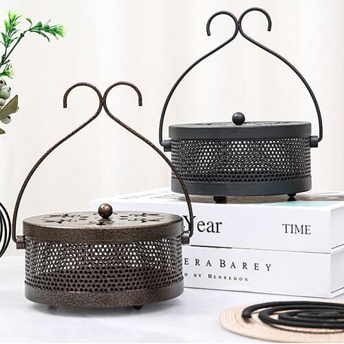 Wrought Iron Mosquito Coil Holder Portable1Pack 2