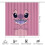 Σετ κουρτινών μπάνιου Stitch Family, μαύρο, 72x72 ίντσες, 4 τεμάχια 2