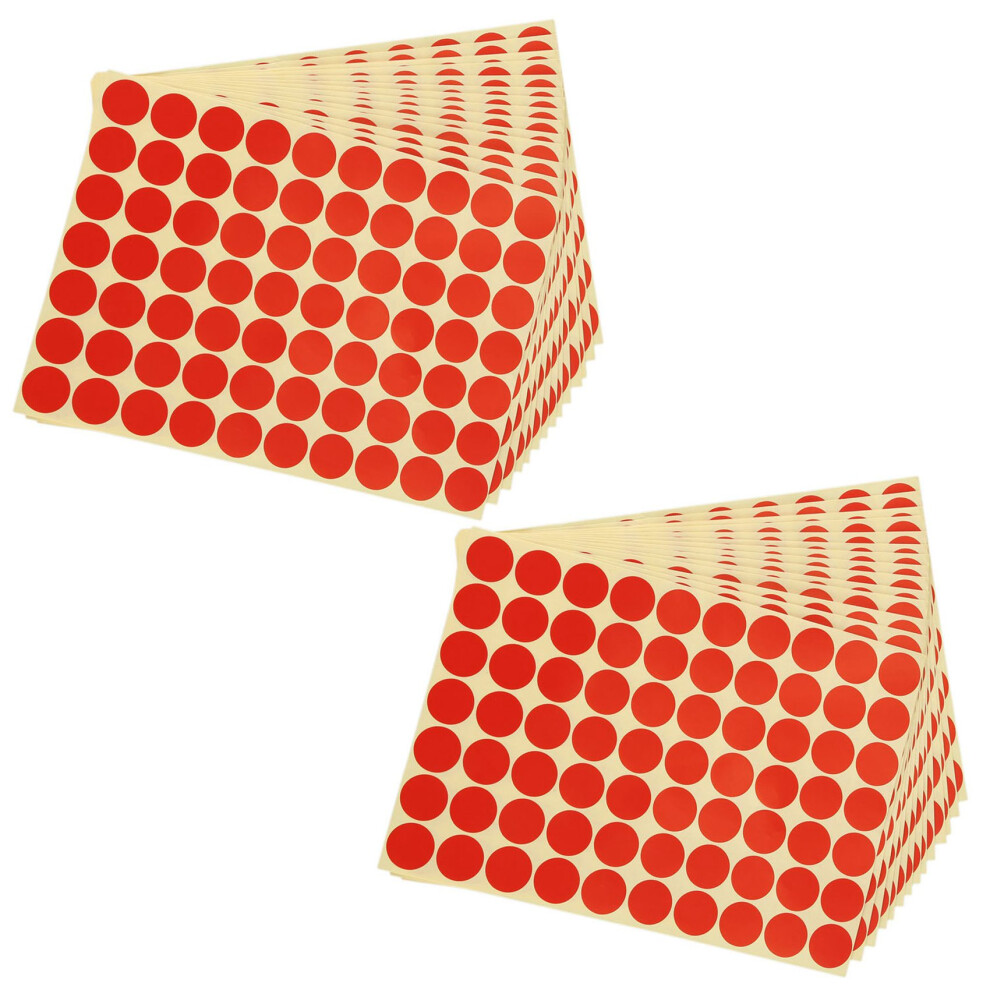 30Pcs 19Mm Circles Round Code Stickers Self Adhesive Sticky Labels Red 6031406029665