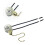 Chaînette de remplacement pour ventilateur, couleur or, lot de 2 pièces 6