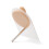 Silicone Ear Model with Acrylic Stand Peach Puff 1 pc 2