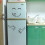 Kitchen fridge wall sticker cute happy face vinyl 1 set 4