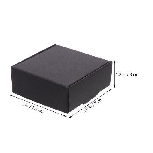 Cutii de transport ondulate negre Ease, 20 bucăți 2
