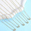 Brass Cable Chain Necklace Set 10 pcs 45 cm 1 mm 4