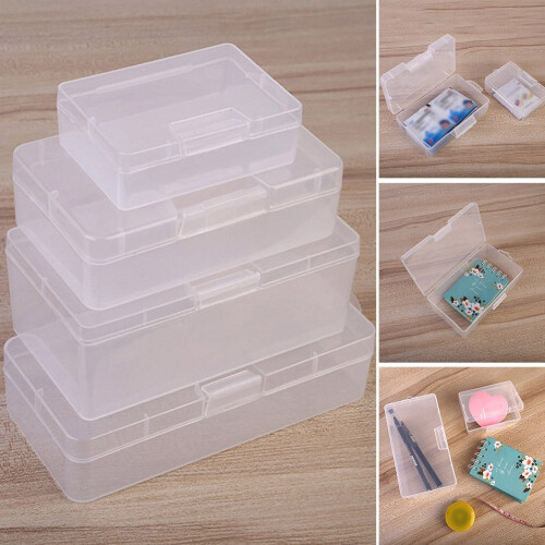 Clear Plastic Storage Box for Cosmetics, Jewelry, Hardware 1