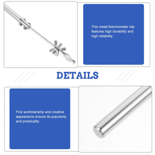 Thermometer Clip Stainless Steel Laboratory Bracket 2