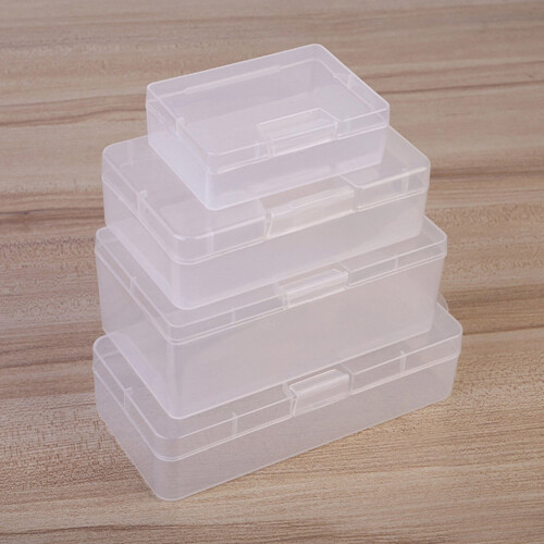 Clear Plastic Storage Box for Cosmetics, Jewelry, Hardware 2