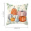 Capa de almofada decorativa com estampa de abóbora e colheita de outono, 45x45 cm (18x18 polegadas) 6