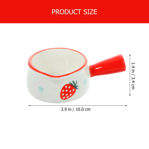 Ceramic Saucepan with Lid and Handle 1.5 Quart 2