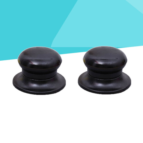 Kitchen Saucepan Lid Knob Black 2 pcs 2