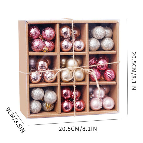 Conjunto de bolas de Natal inquebráveis com 99 peças 1