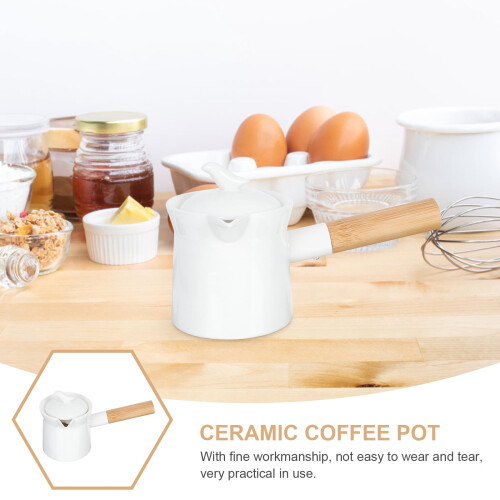 Ceramic Milk Pan White 300ml 2