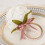 Ronds de serviette roses faits main, lot de 4 6