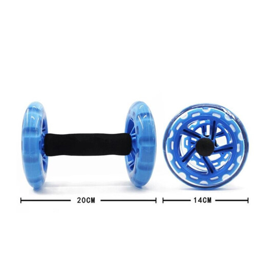 Blue Core Bauchmuskeltrainer-Rad mit Hanteln 1