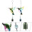 Carillon éolien colibri pour décoration de jardin (2 pièces) 3