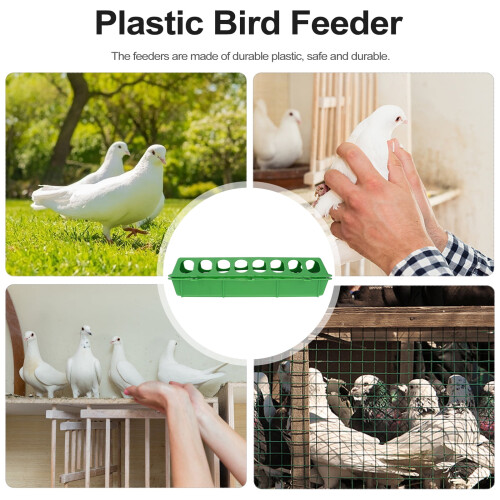 Plastic duivenvoerbakjesset, 6 stuks 1