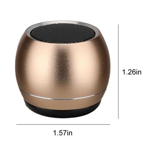 Mini Bluetooth-højttaler i metal med subwoofer1 2